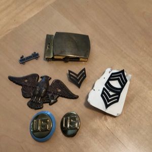 Vintage military accessories